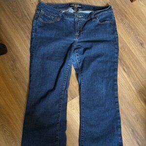 Lucky Brand Ginger Boot Cut Med Wash Flat Front Jeans 14WP Petite